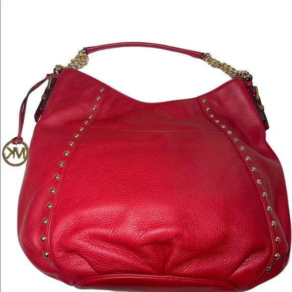 Red and Gold Michael Kors bag - LIKE NEW! With dust bag - Picture 2 of 4